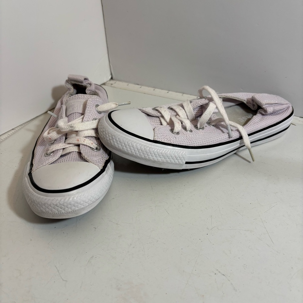 Converse all star women’s lavender shoreline slip on shoes in‎ size 7.5